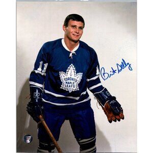 BRIT SELBY Signed 8x10 Toronto Maple Leafs Autographed Photo - COA Frozen Pond